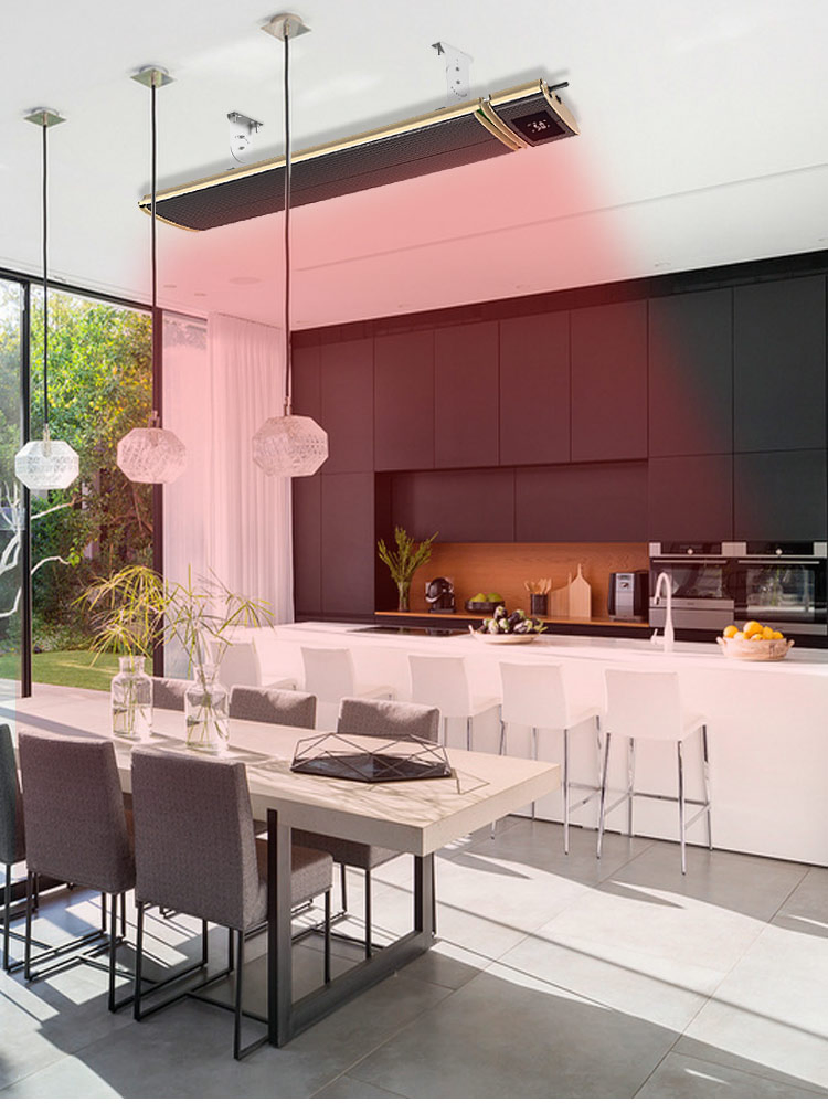 Electric Infrared Radiant Patio Heater with WiFi Control