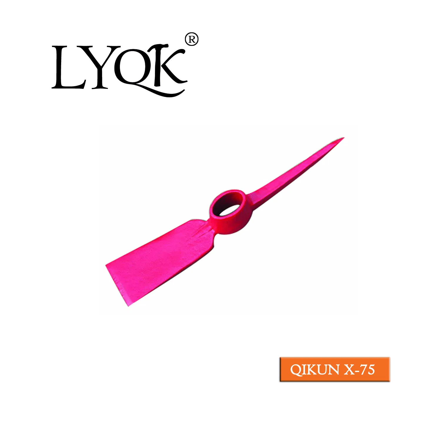 X-74 High Quality Rail Steel 65mn Agriculture Farm Garden Hardware Hand Tools Pick Head Mattock Pickaxe