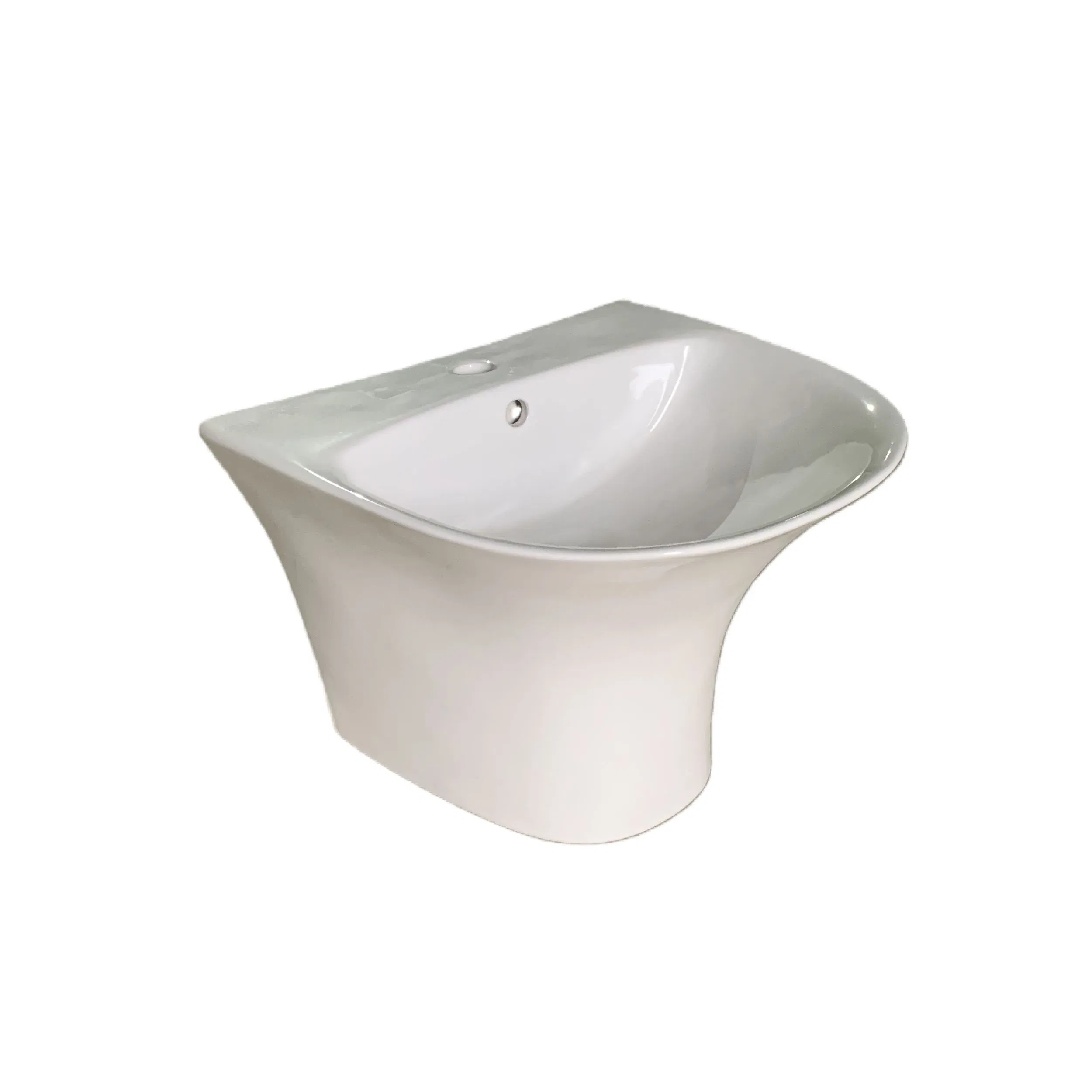 Efficient Ceramic Wall Hung Sink Modern Bathroom Wall Mounted Wash Basin