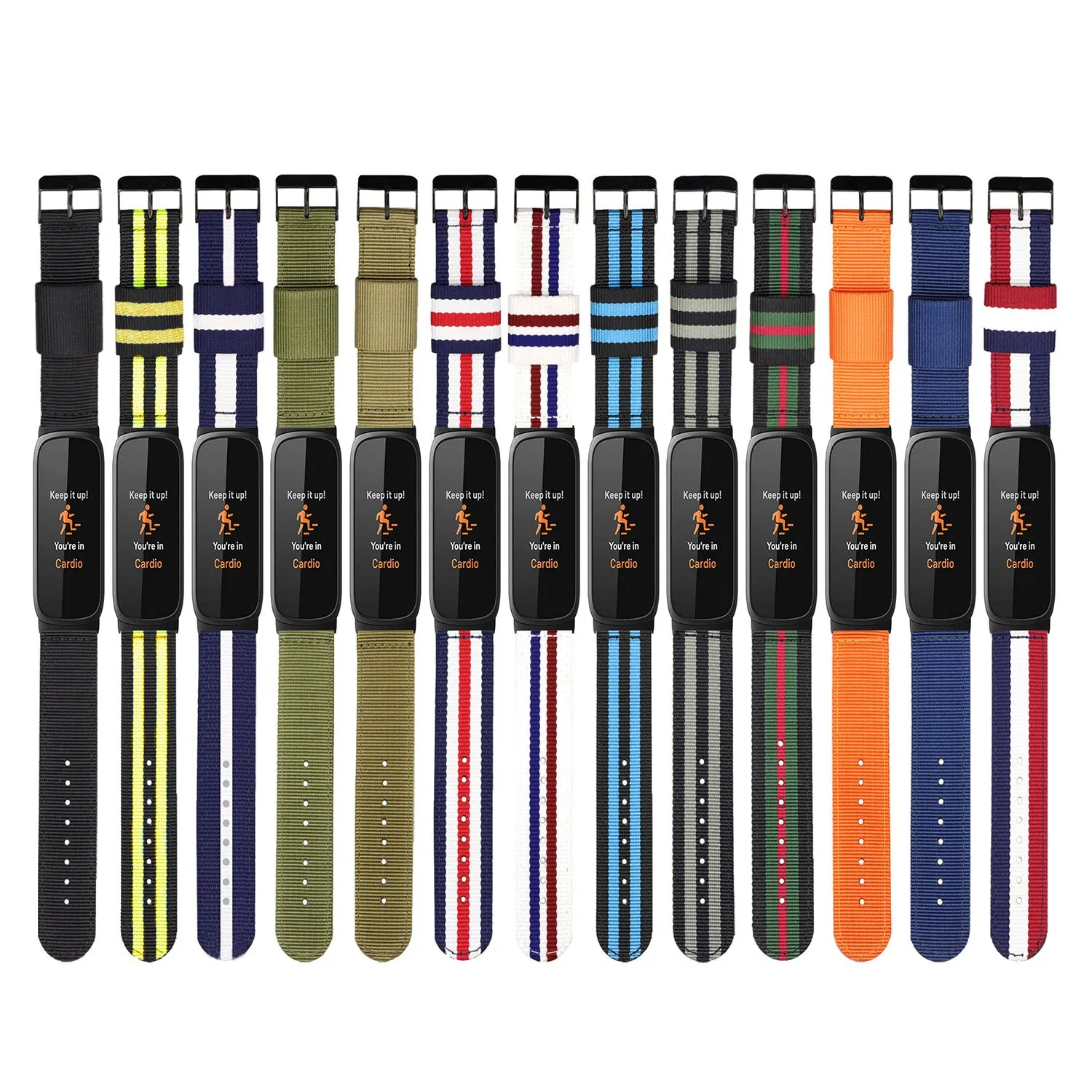 Soft Nylon Quick Release Replacement Sport Breathable Watch Strap Wristband for Fitbit Luxe