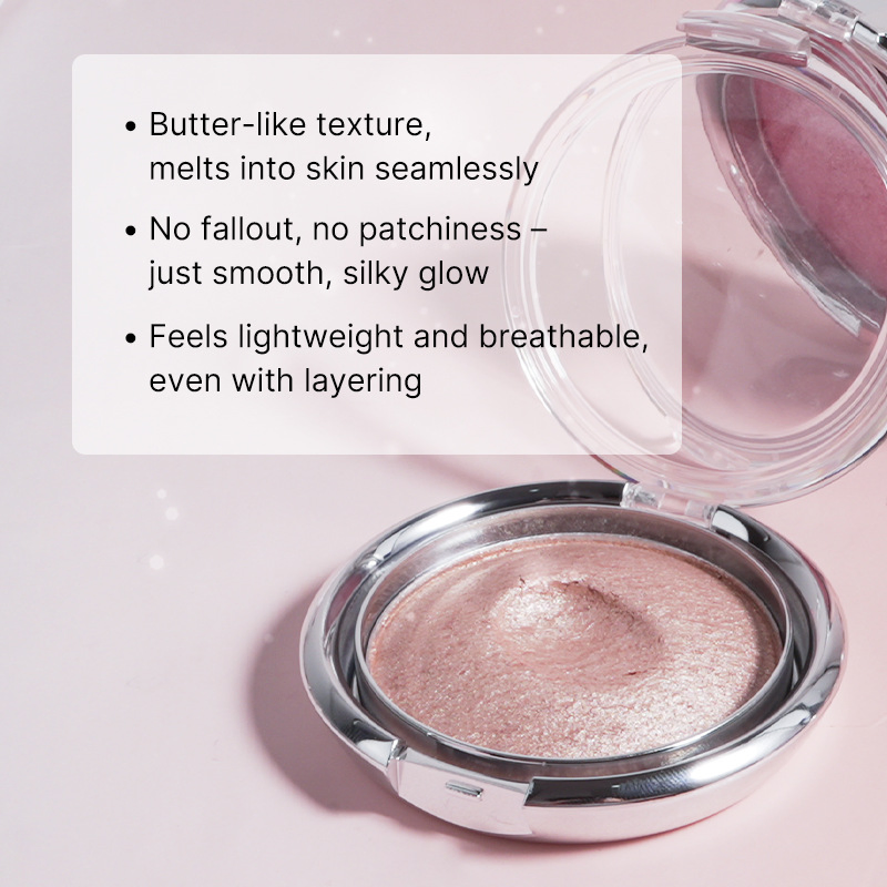 Custom Logo Bronzer Diamond Cream Highlighter Cosmetics Makeup Shimmer Face Illuminator Highlighter Cream