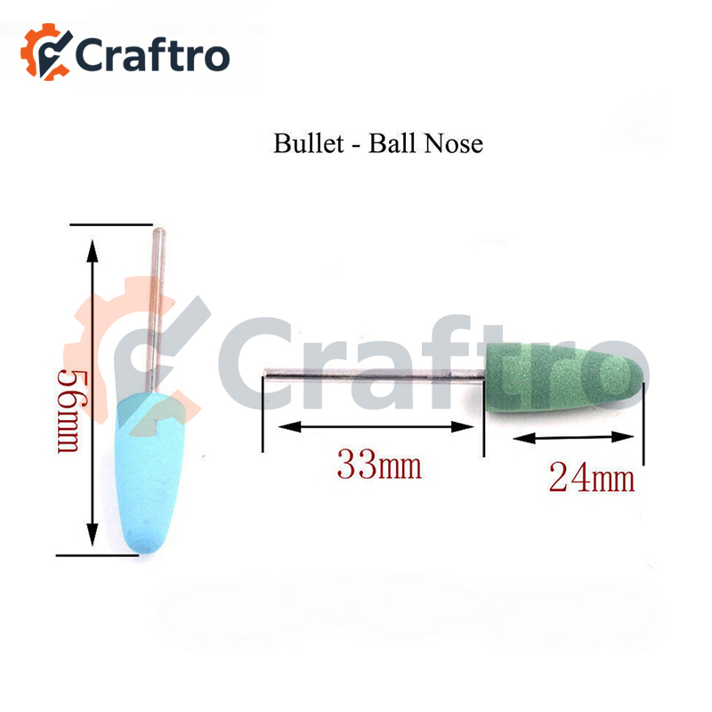 Silicone Rubber Nail Polishing Bits for Electric Nail Drill Micromotor