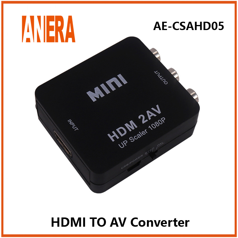 Конвертер HDMI в AV, адаптер для видео и аудио