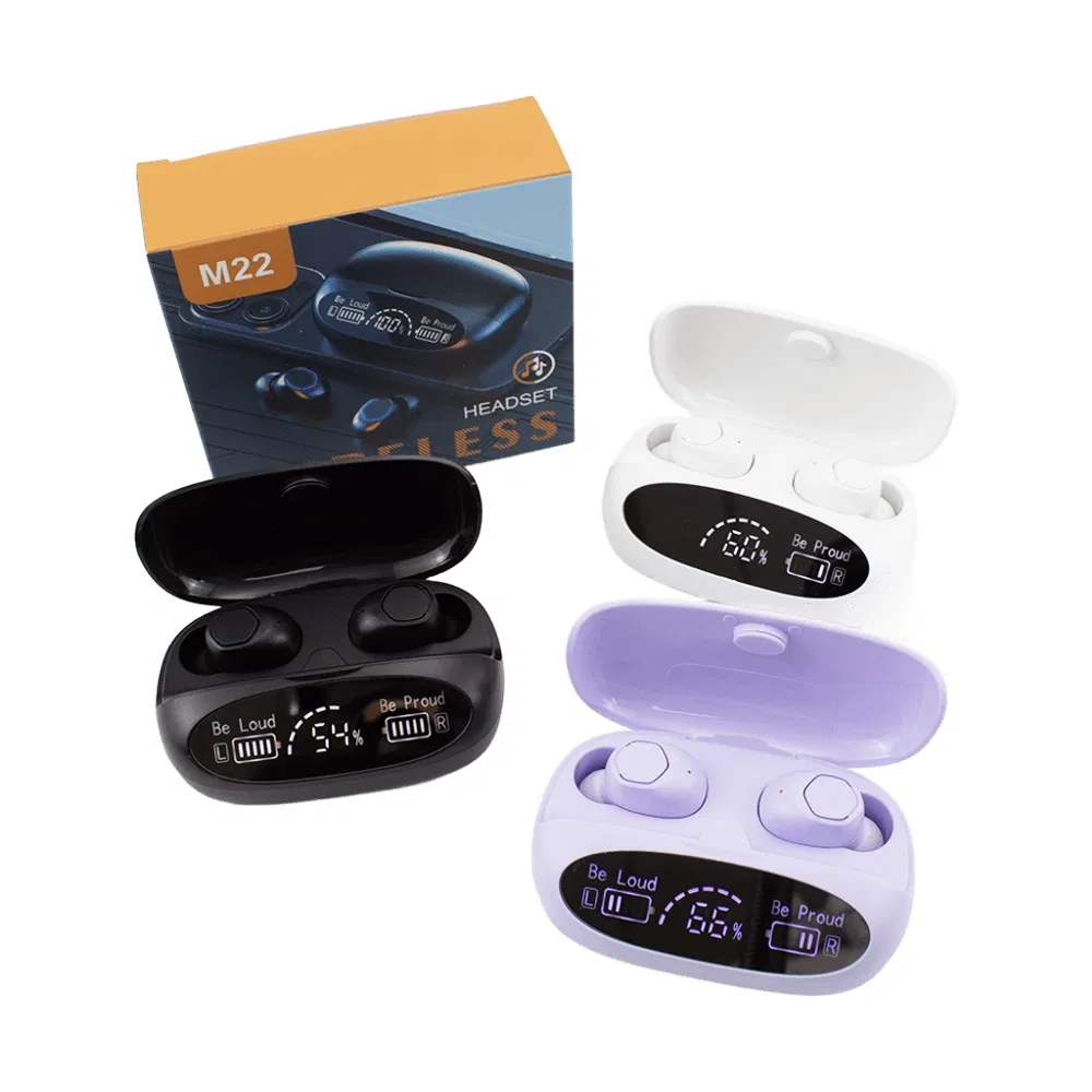 Беспроводные наушники TWS M22 с дисплеем