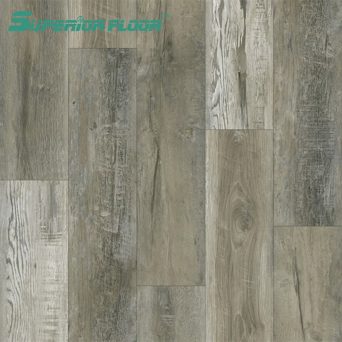 Fire-Proof, Anti-Slip, Anti-Slippery Waterproof Lvt Spc Vinyl PVC Floor for Kitchen Room, Bedroom