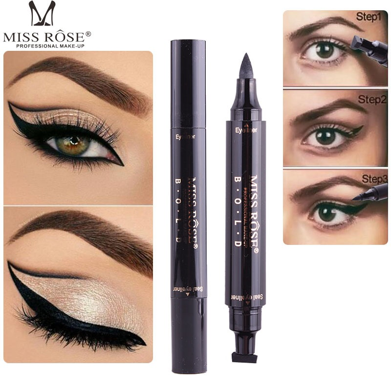 Seal Eyeliner One Eyeliner and One Eyeliner Tail Seal, Long Lasting