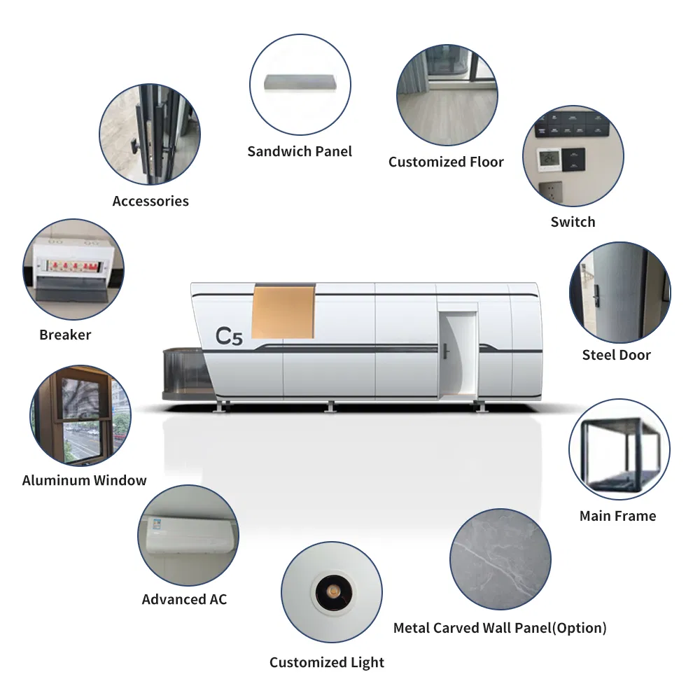 Modern China Factory Made Modular Mobile Prefabricated Space Capsule Vessel House