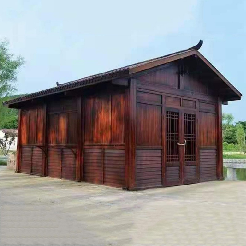 Outdoor Antiseptic Wood Farmhouse Villa Homestay Wooden House