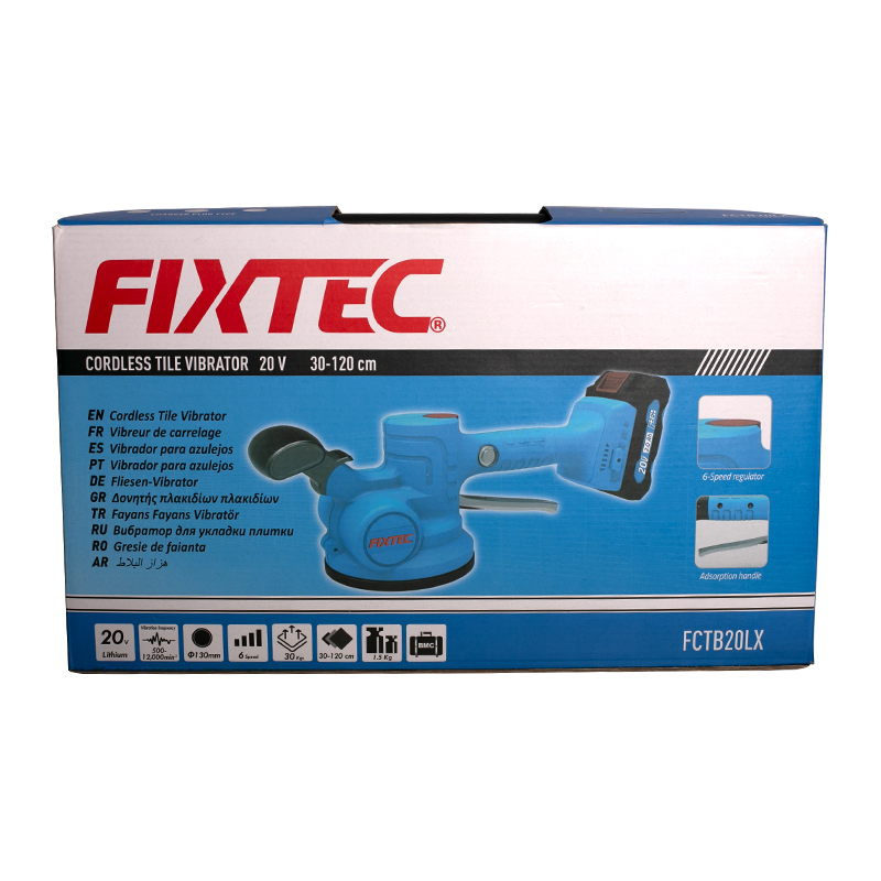 Fixtec High Quality Electric Ceramic Vibrators Floor Laying Machine 20V Electric Tiling Machine Vibrator Electric Automatic Leveling Tool