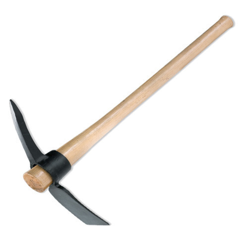 Hautine P412 Type Steel Pick with Wood Handle