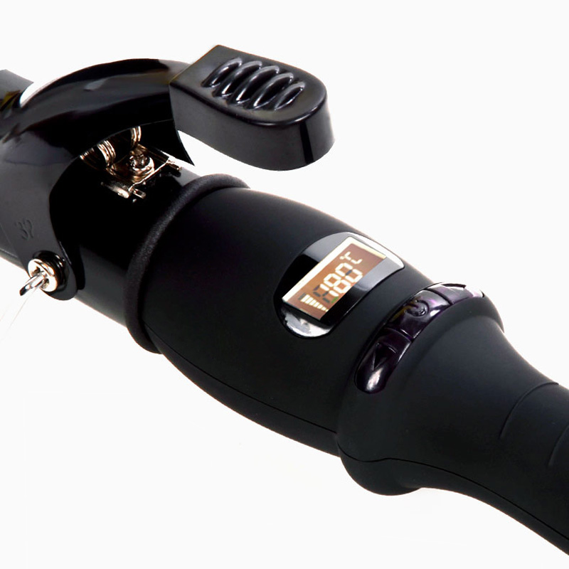 Electric Curler, Heated Hair Curler, Auto Hair Curler, LCD Display, PTC Heater Swivel Cord. Adjsutable Temperature, Made in China