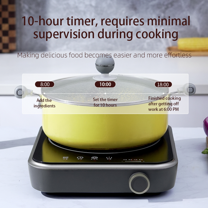 High-Power 2200W Electric Infrared Ceramic Single Burner Stove