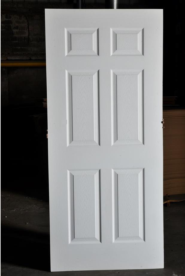 High Quality White Primer 5 Panel Door Skin for Home Decoration