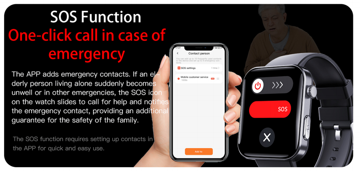 Advanced ECG Uric Acid Monitoring Smart Sports Watch