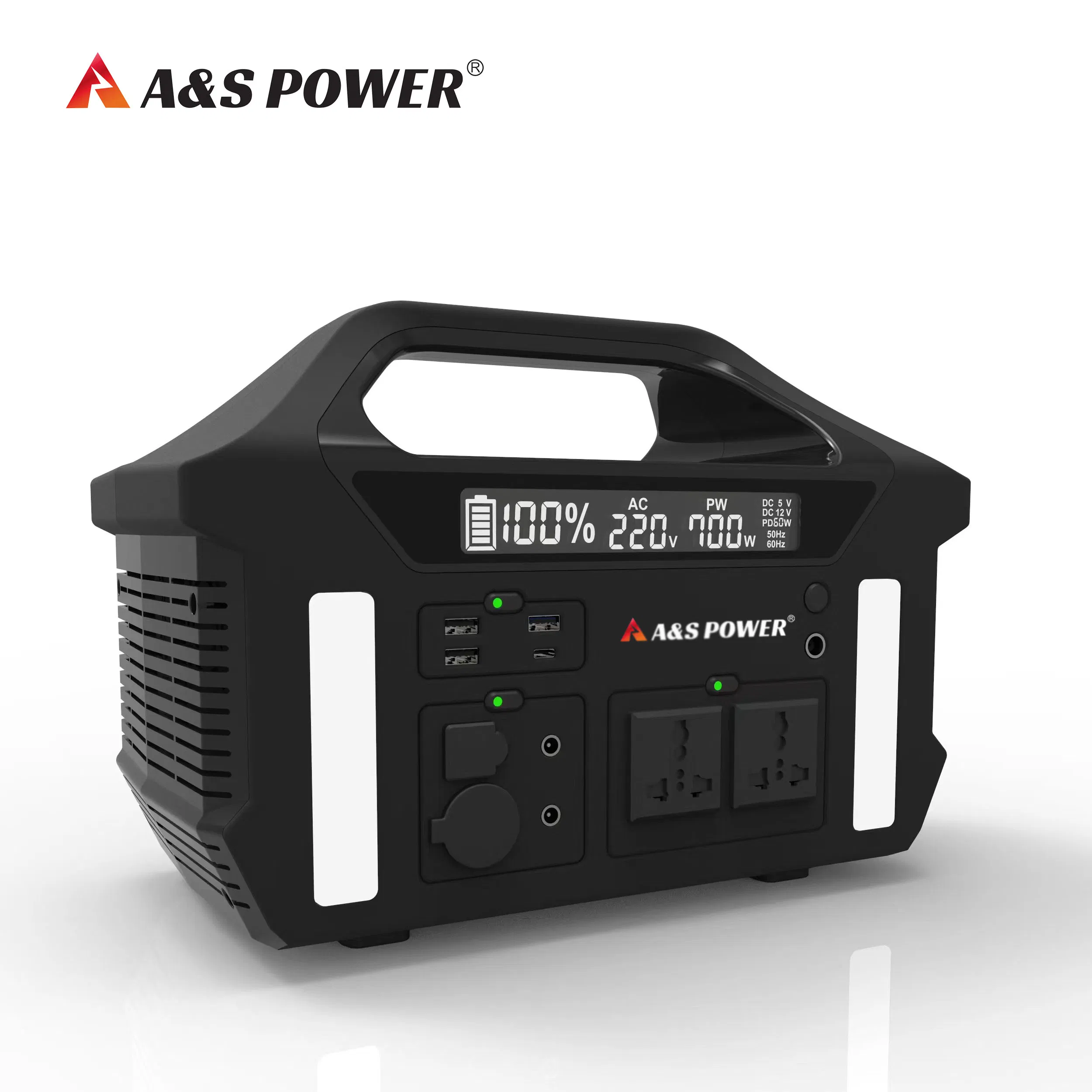 A&S Power 1000W Energy Storage Battery Pack 220V Solar Portable Power Station for Emergency Camping