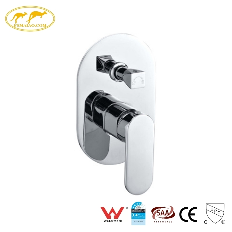 Thick panel Strict QC Inspection After-Sales Support Shower Mixer with Diverter