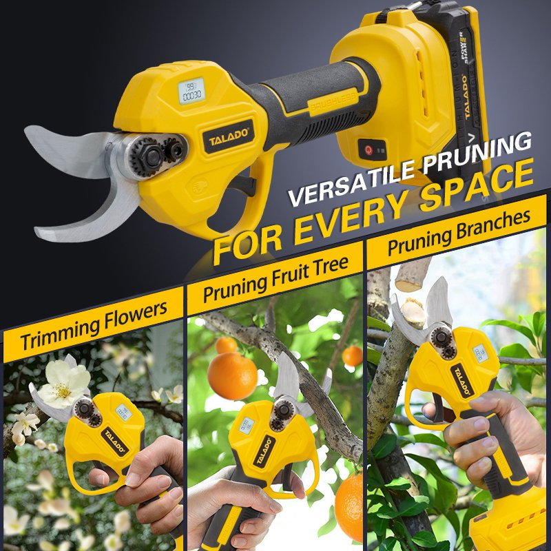 Electric Pruning Shears with Long Lasting Lithium Battery
