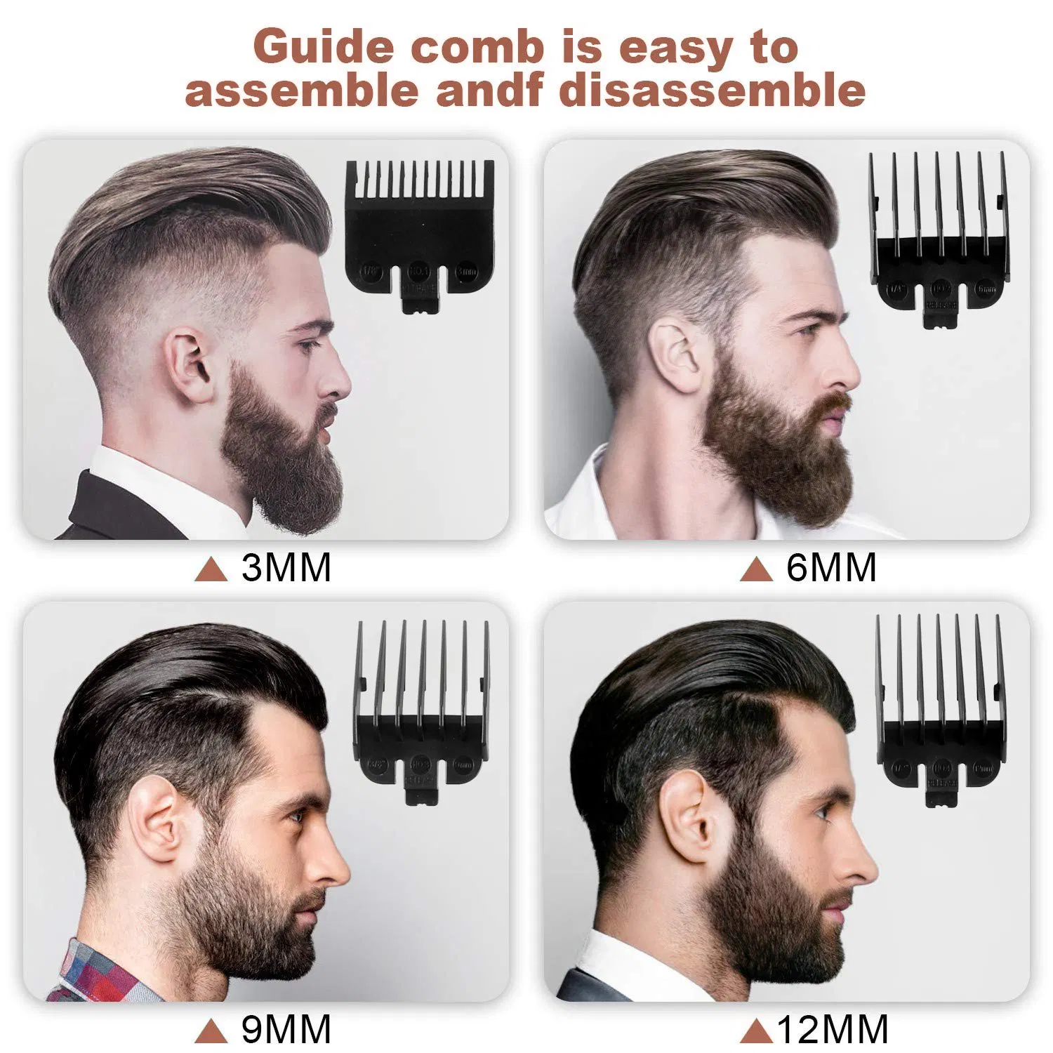 USB Rechargeable Proffessional Cordless Hair Clipper