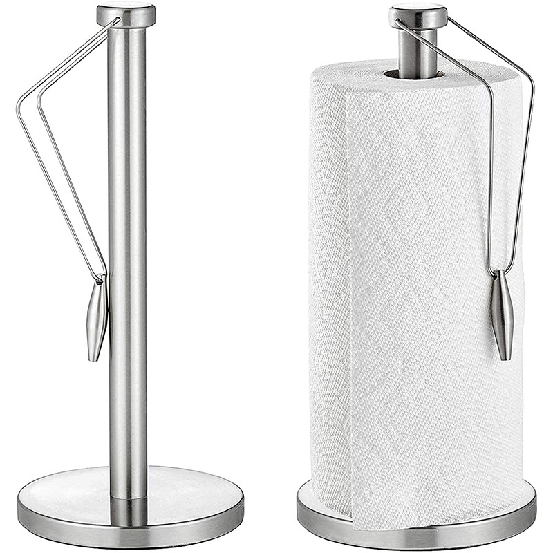 Household Stainless Steel Paper Towel Rack Plastic Wrap Rack