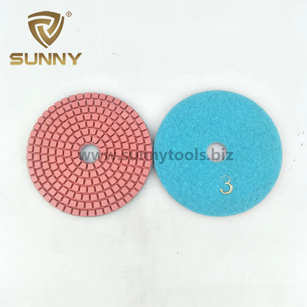 Wet Type 3 Step Diamond Polishing Pads for Marble and Granite