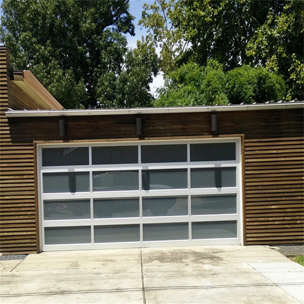 Modern Aluminum Overhead Glass Automatic Rapid Roller Garage Spiral Sectional Section Door