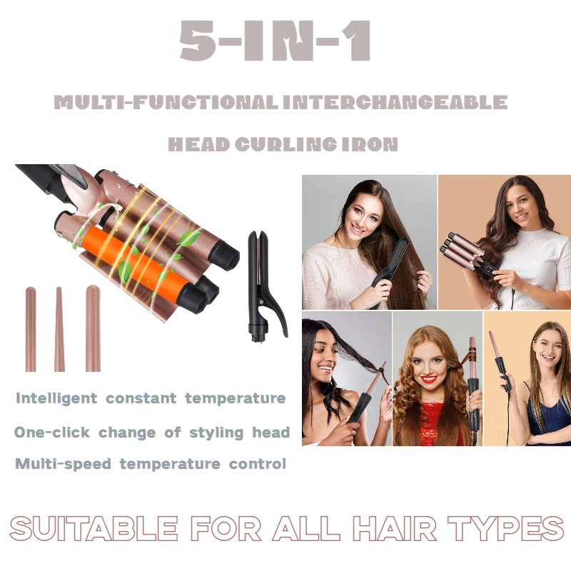 Multi-Size Curling Irons Meet The Professional Equipment of The Full Styling Salon