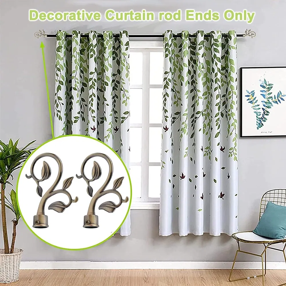 Window Curtain Rod with Aluminium End Cap