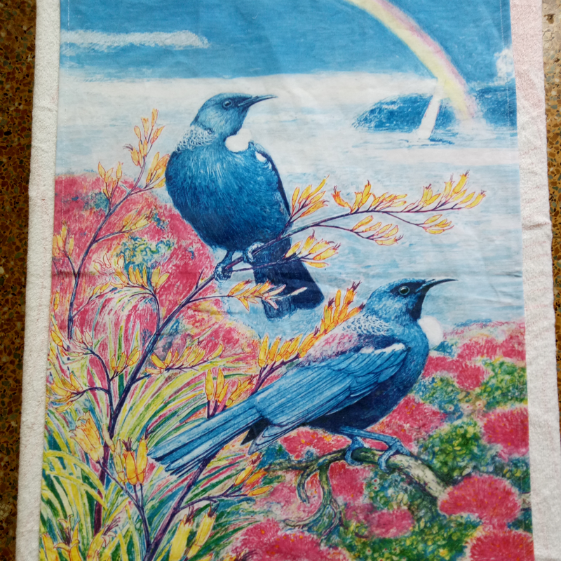 100% Cotton Digital Printed Kitchen Towel with New Zealand Design