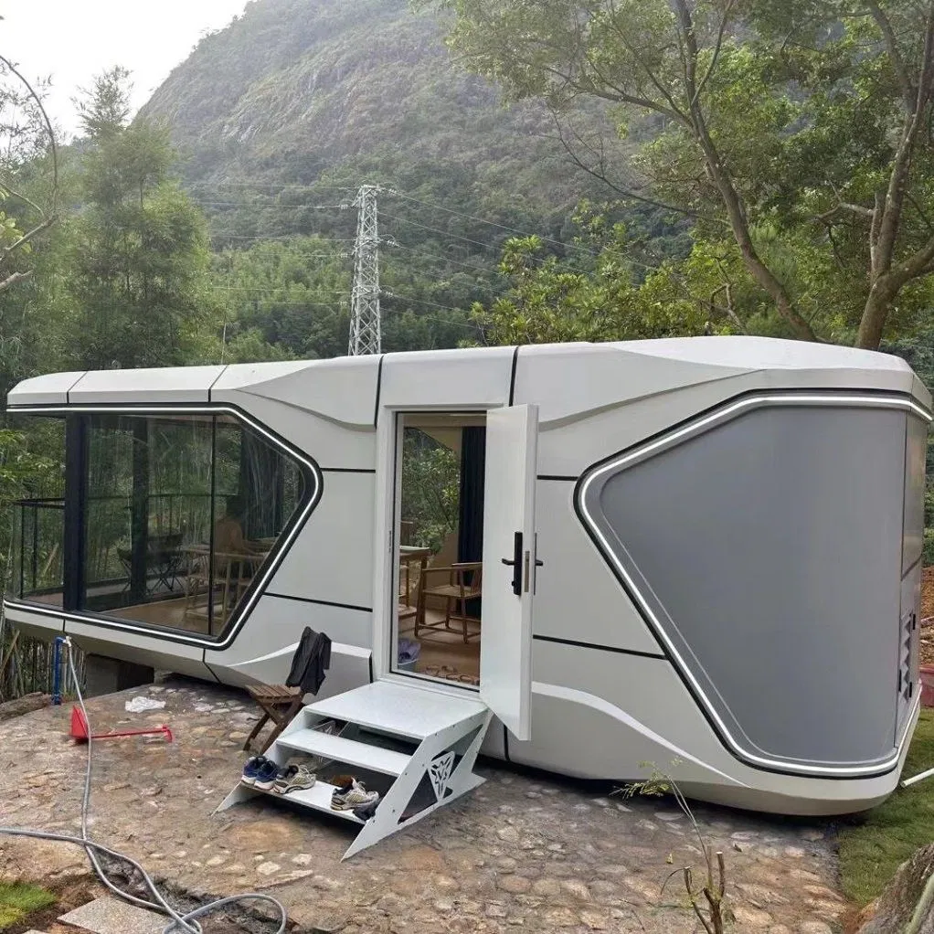 Customized Environmental Friendly Trailer Space Capsule House Modern Prefabricated House