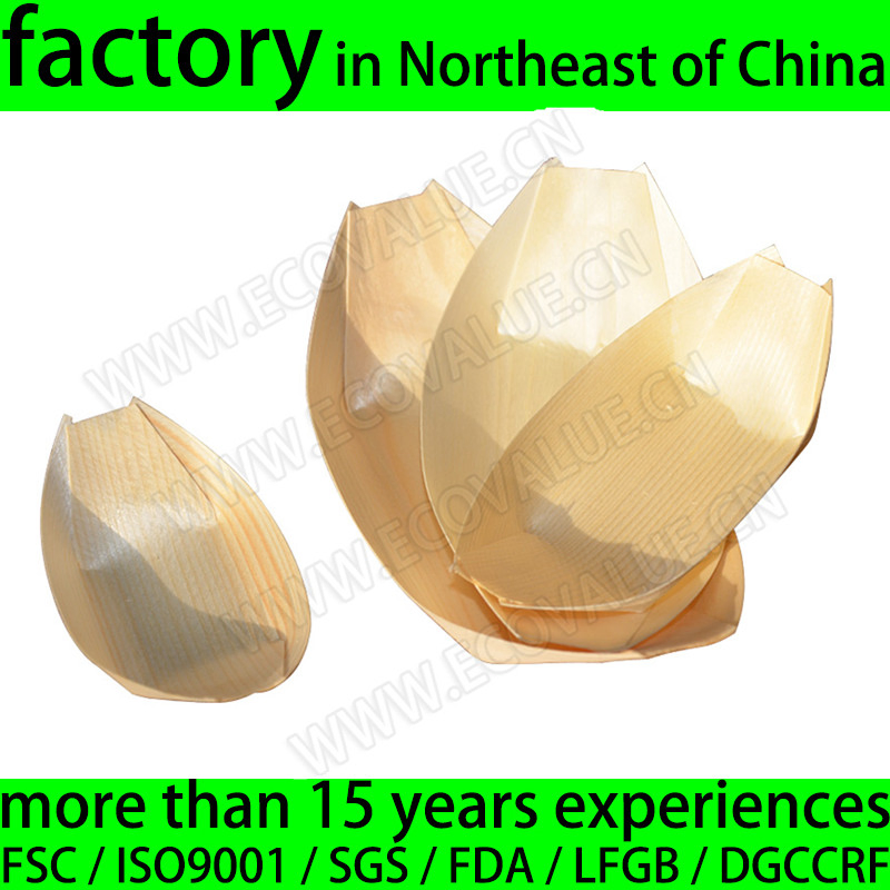 Disposable Pine Wood Sushi Box Boat