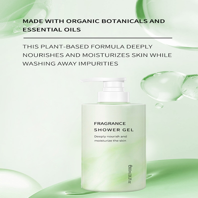 Chenmei OEM/ODM Private Label 800ml Large Volume Body Wash Gel Whitening Body Bath Cleanser Floral Fragrance Shower Gel