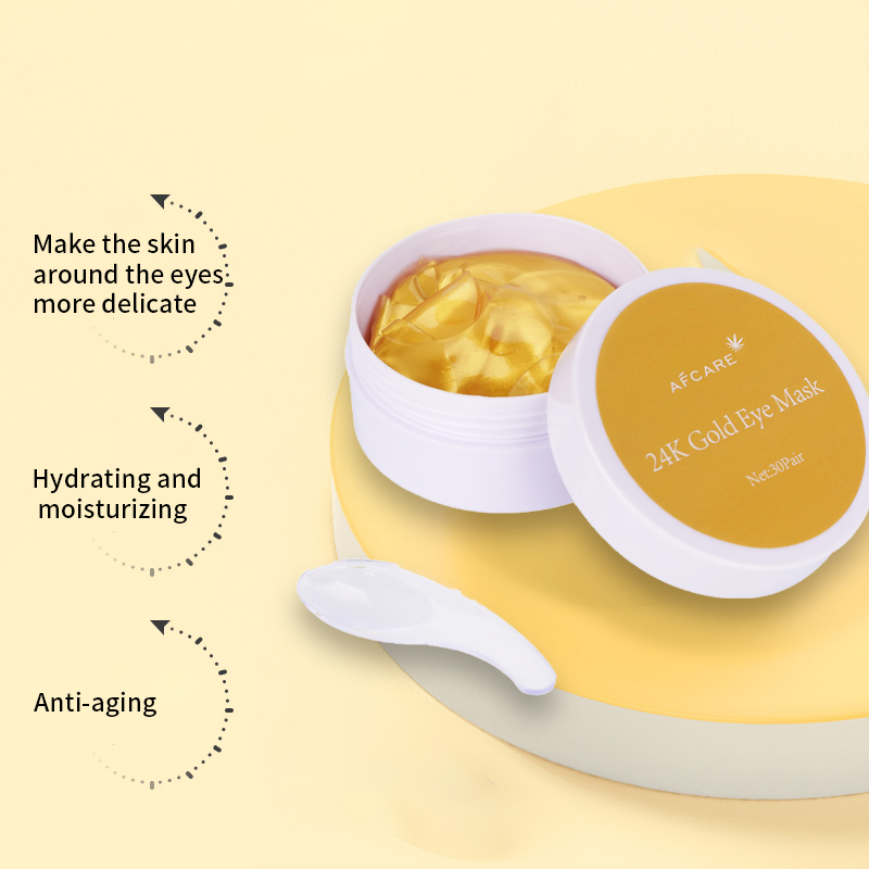 Day and Night Improve Sagging Wrinkles 24K Sheet Eye Mask Moisturize Skin Collagen Eye Mask