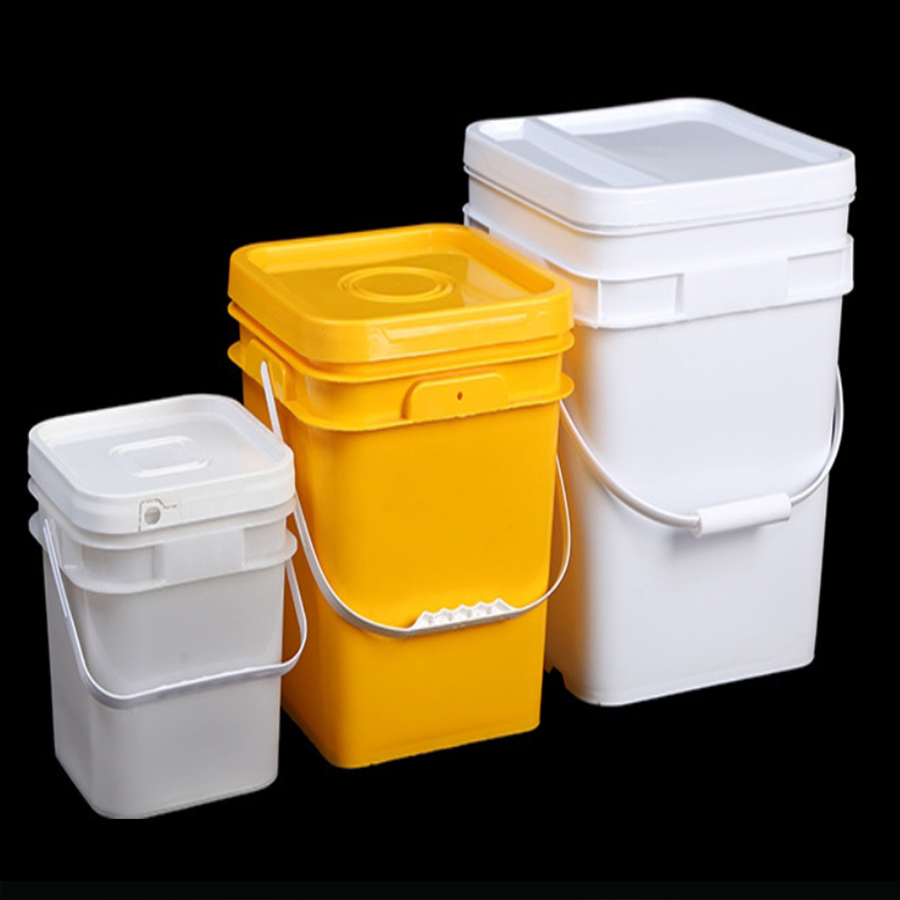 Factory Wholesale Customized Food Packing Square Plastic Container Food Grade Bucket