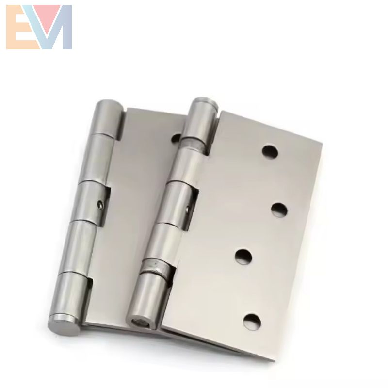 304 Stainless Steel 4 Inch 2bb Silver Brushed Half Round and Half Square Door Hinge