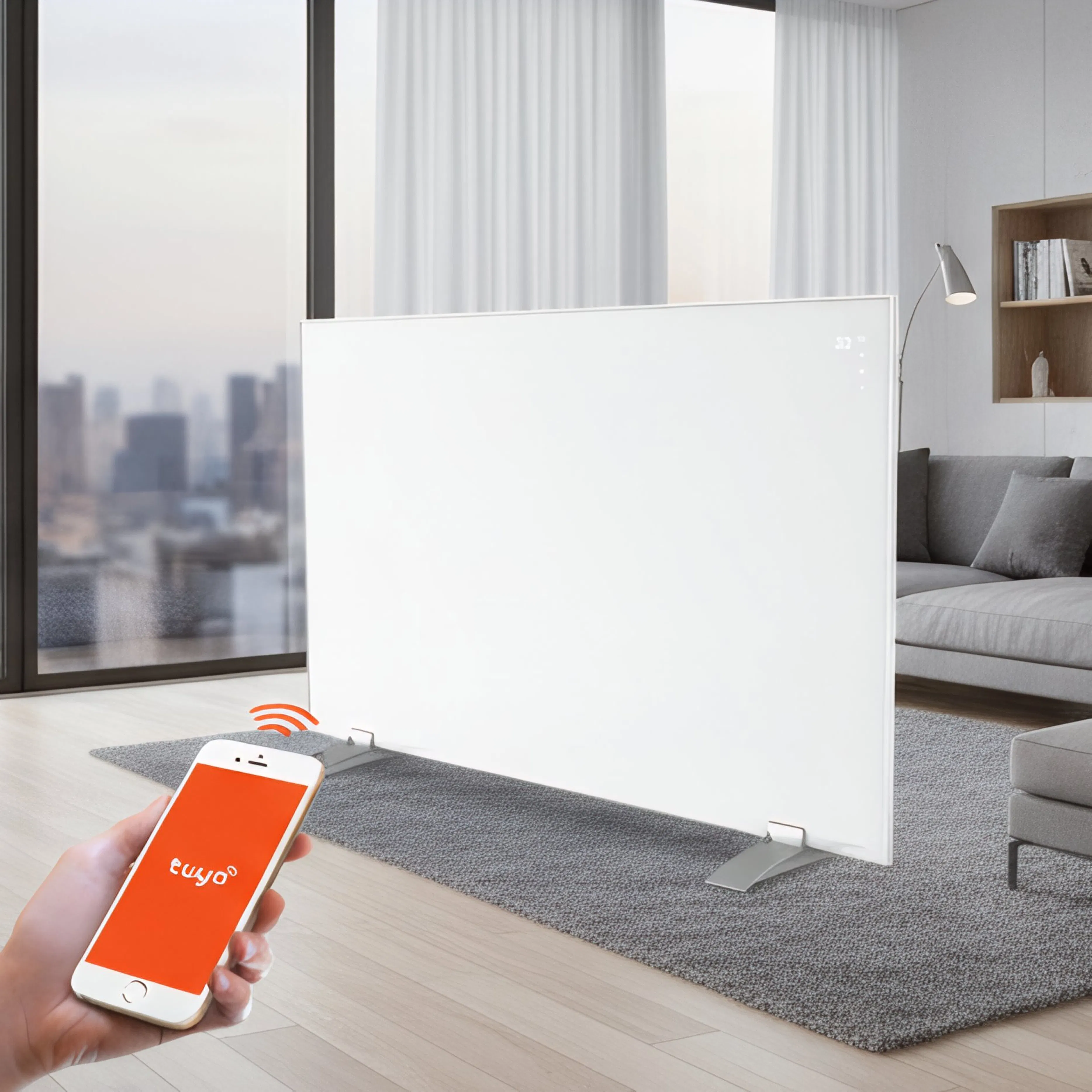 Efficient Wall Mounted Carbon Crystal Infrared Heater for Home