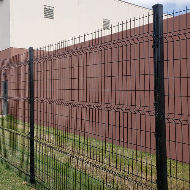 High Quality Security Curvy Welded Wire Bending PVC Coated 3D Mesh Fence Panels