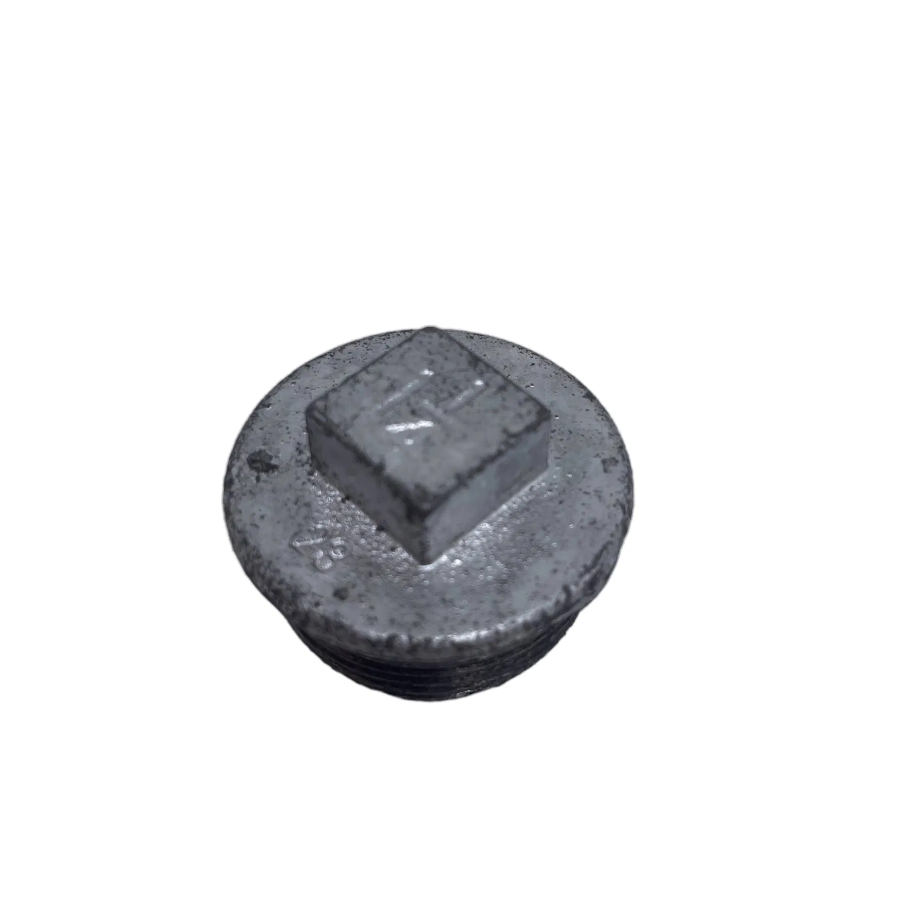 ASTM BS DIN En Galvanized Malleable Lron Pipe Fittings Plug Plain with FM&UL