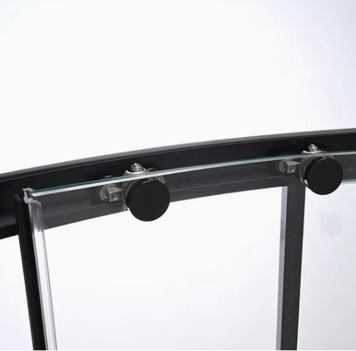 304 Stainless Steel Modern Simple Clear Tempered Glass Sliding Door Shower Enclosure