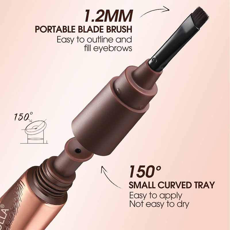 Long-Lasting Waterproof Peel off Brow Gel with Brown Mineral Pigment