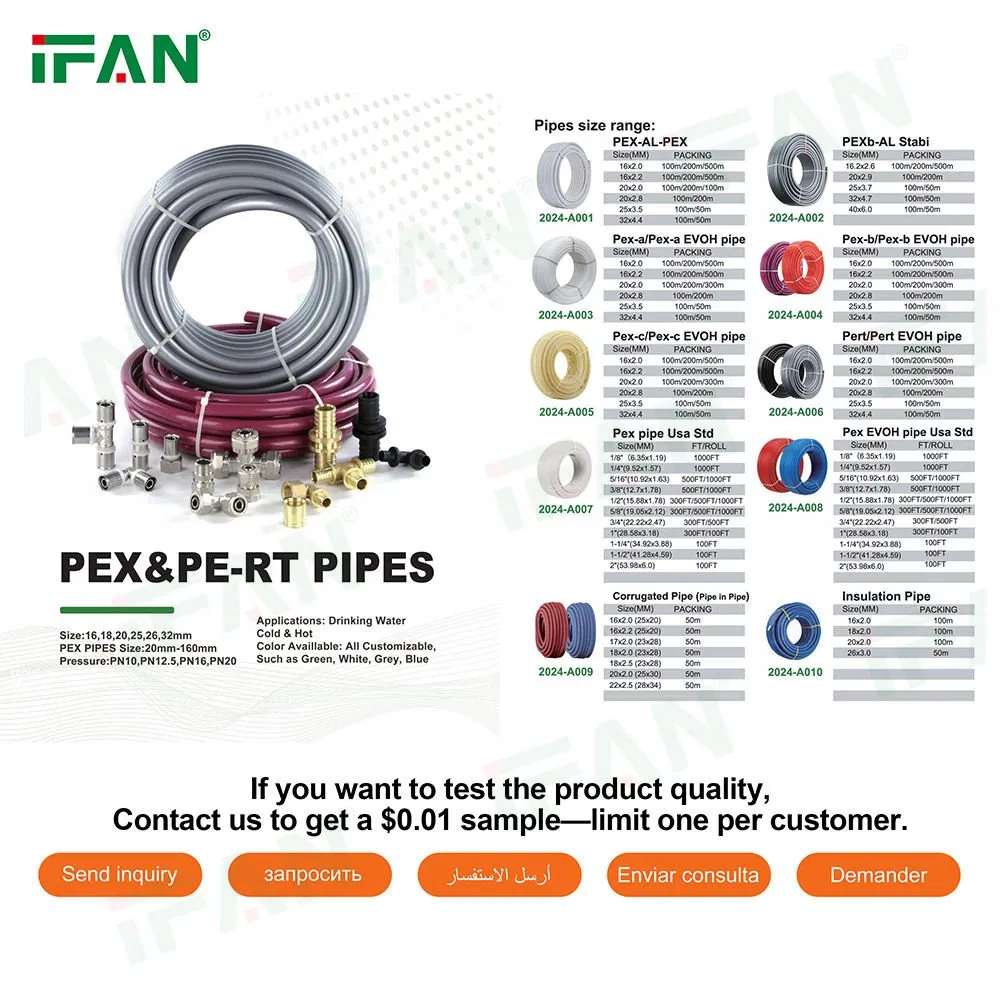 Труба PEX-AL-PEX для тёплого пола и водоснабжения IFAN