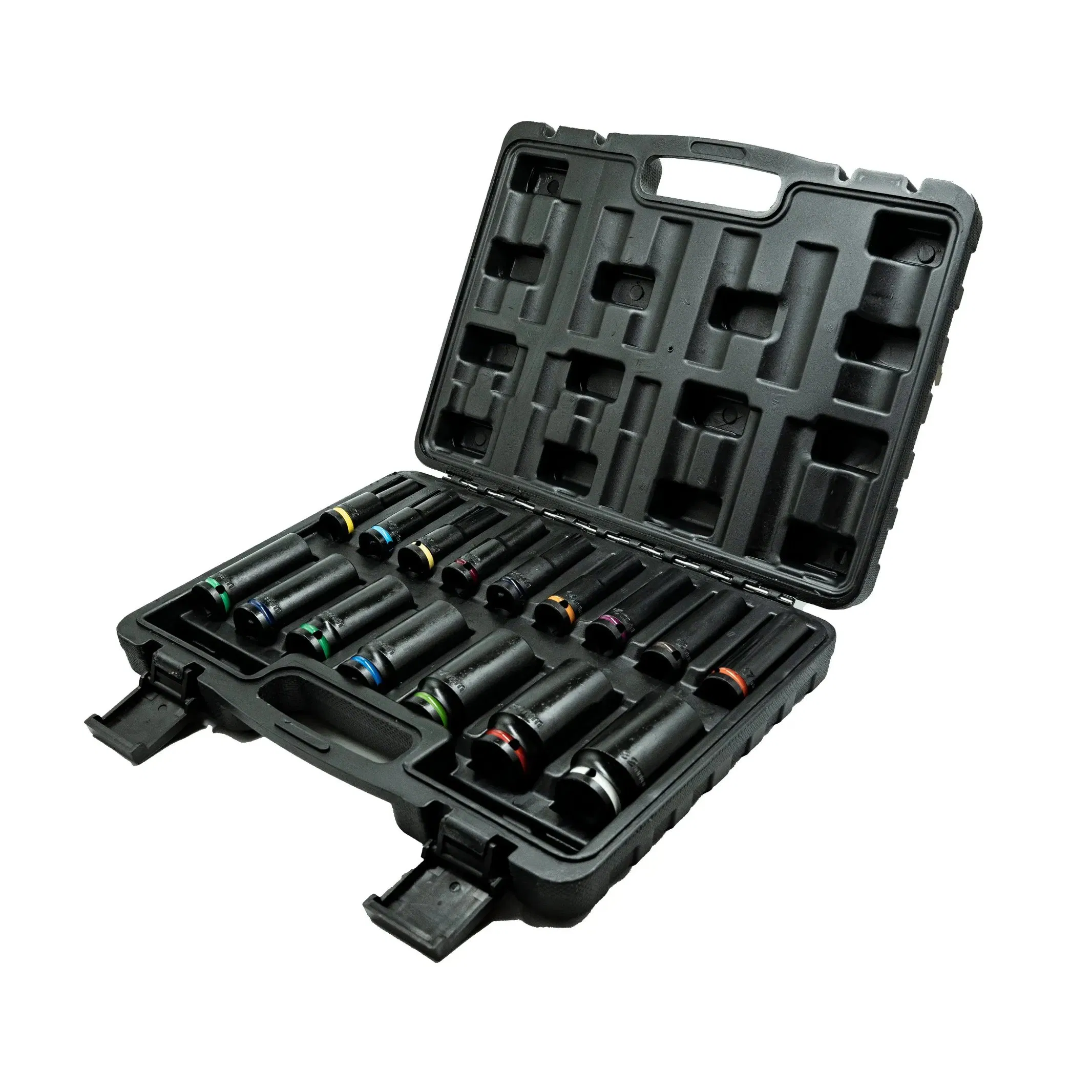 Головки ударные глубокие 1/2 дюйма, 16 шт, для пневмоинструмента