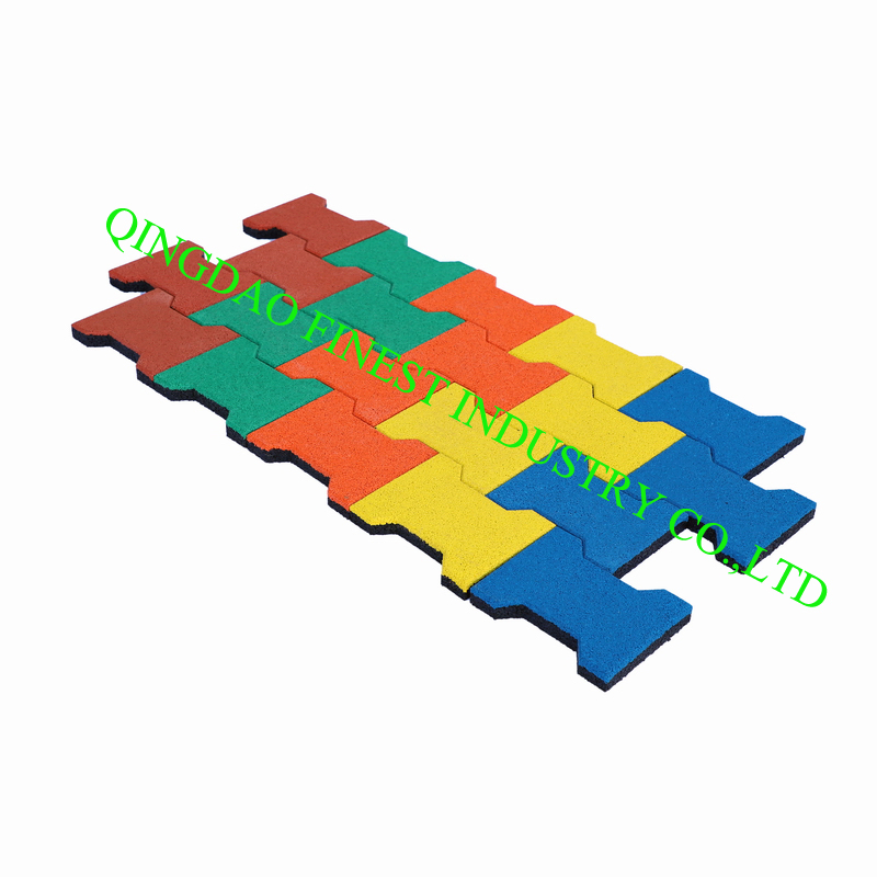 China Dog Bone Rubber Paver Tiles, Rubber Brick Paver Tiles, Interlocking Rubber Tile, I Brick Paver, Walkway Rubber Brick, Horse Barn Paver Tiles, Rubber Paver