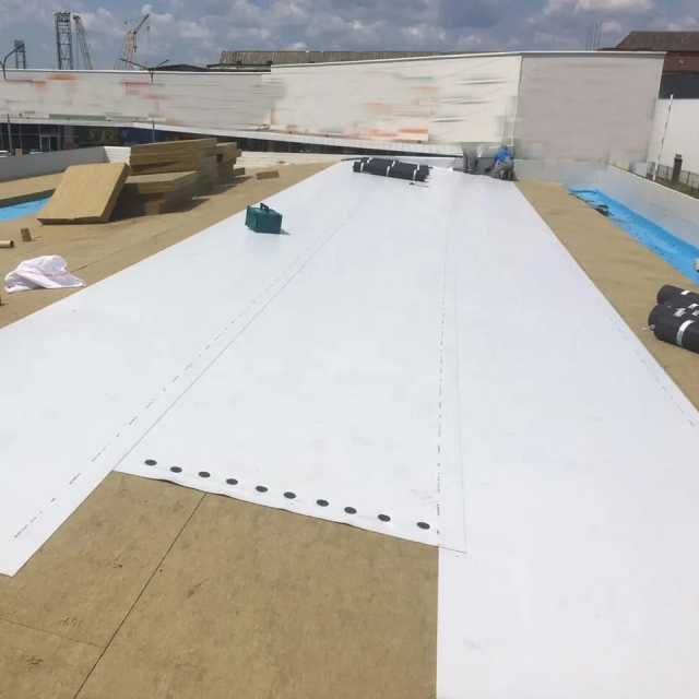 1.5mm Thick Single-Ply PVC Roofing Membrane for Flat Roof