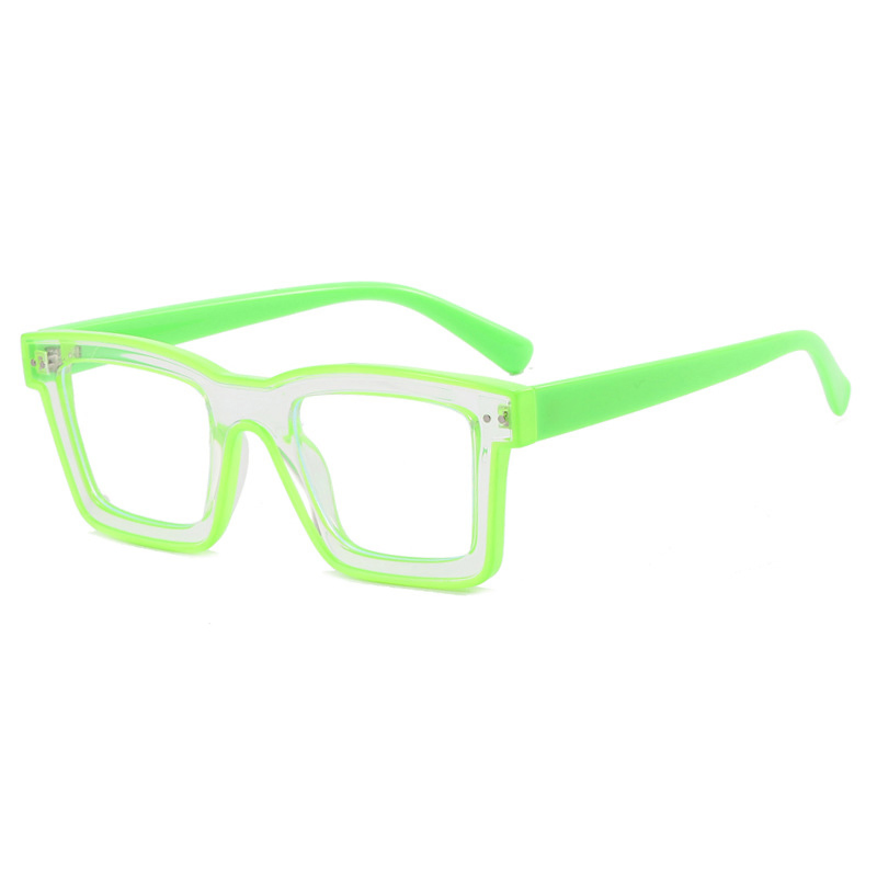 Wholesale Urban Men's Square Neon Anteojos Gafas Lentes Fashion Eyeglass Frames Anti Blue Light Glasses Eyeglass Frames Eyewear