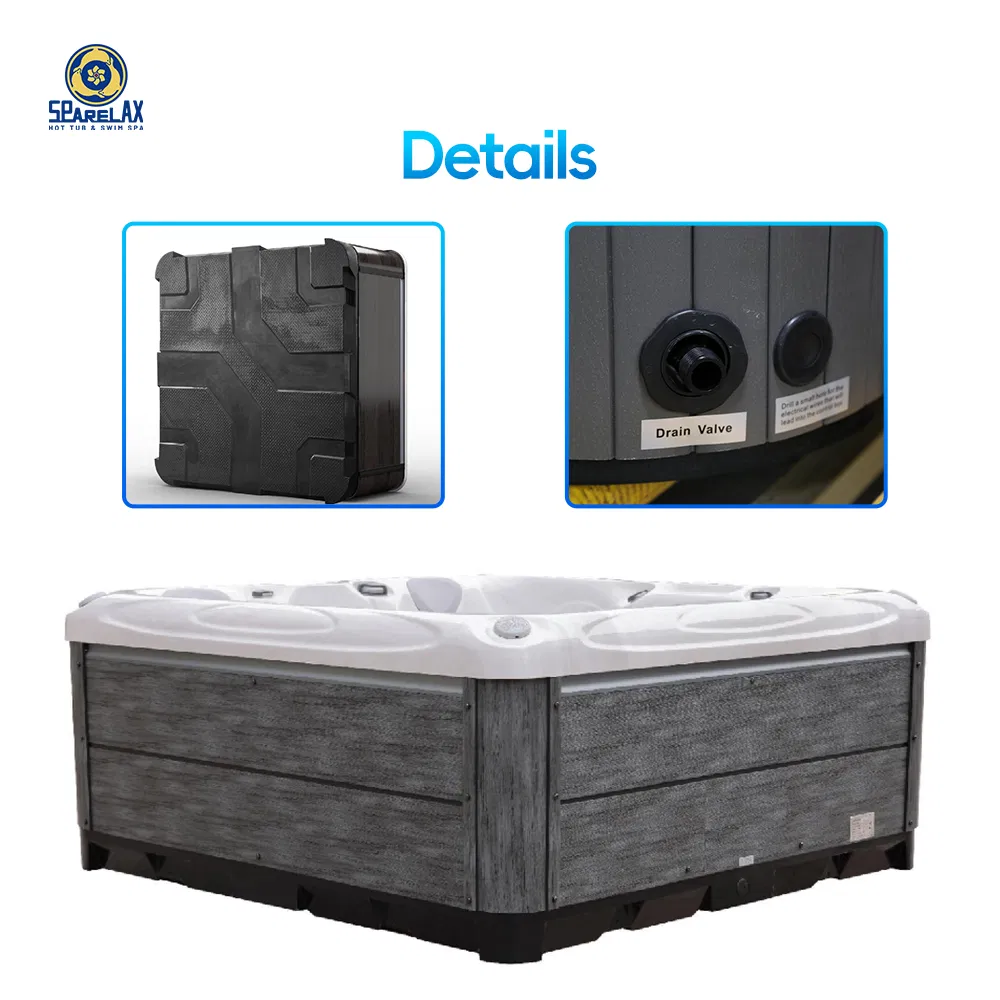 Outdoor SPA Tub Energy Efficient Easy Installation Modern Hot Tub