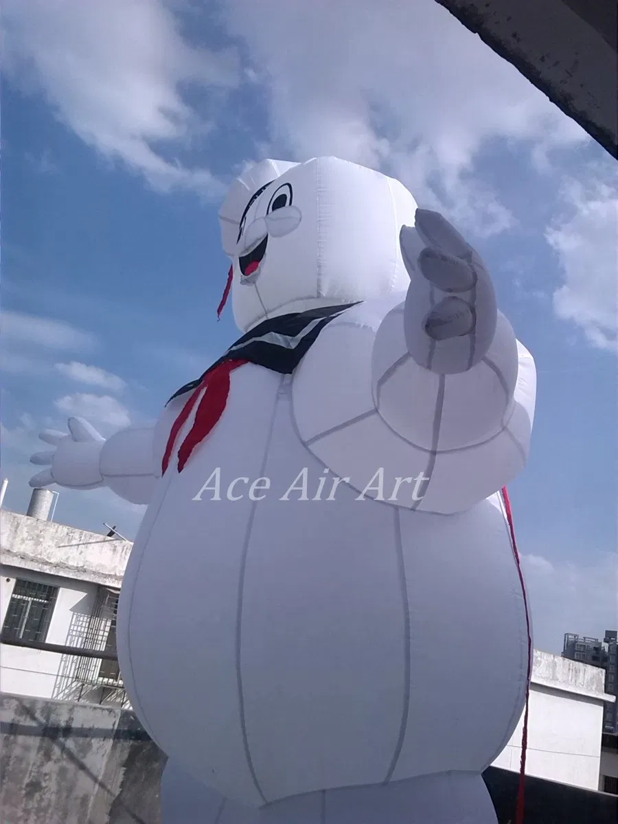 Halloween Inflatable Stay Puft Cartoon Giant Airblown Marshmallow Balloon Inflatable Ghostbuster for Party Decor