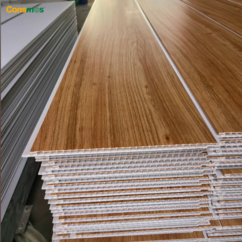 Decorative Wood Laminate Plastic Wall Panels PVC Ceiling for Interior House