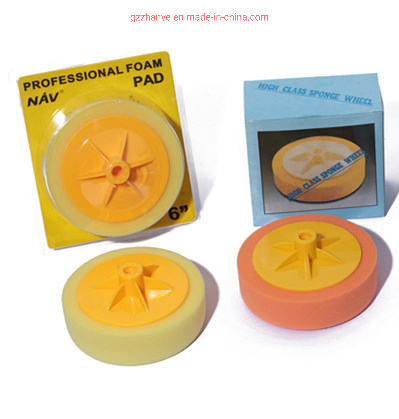 Orange 6inch (150mmx45mm) M14 Thread Size Sponge Polishing Pad