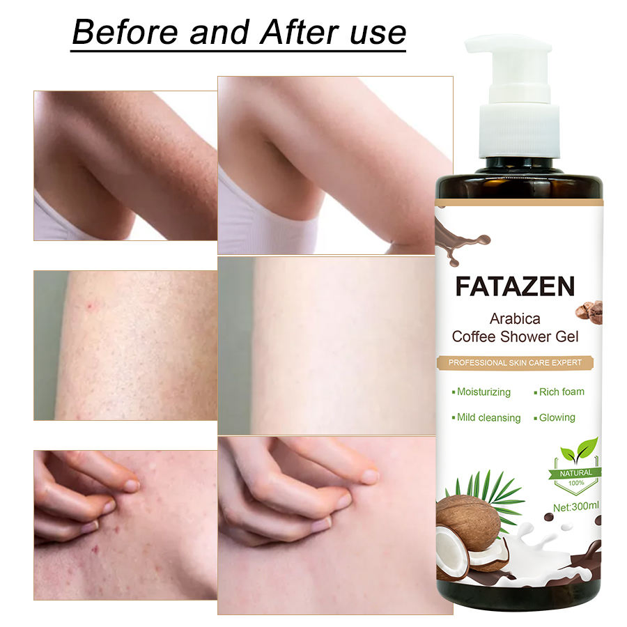 Private Label Best Skin Care Natural Moisturizing Whitening Luxury Coconut Coffee Organic Liquid Bath Bodywash Shower Gel