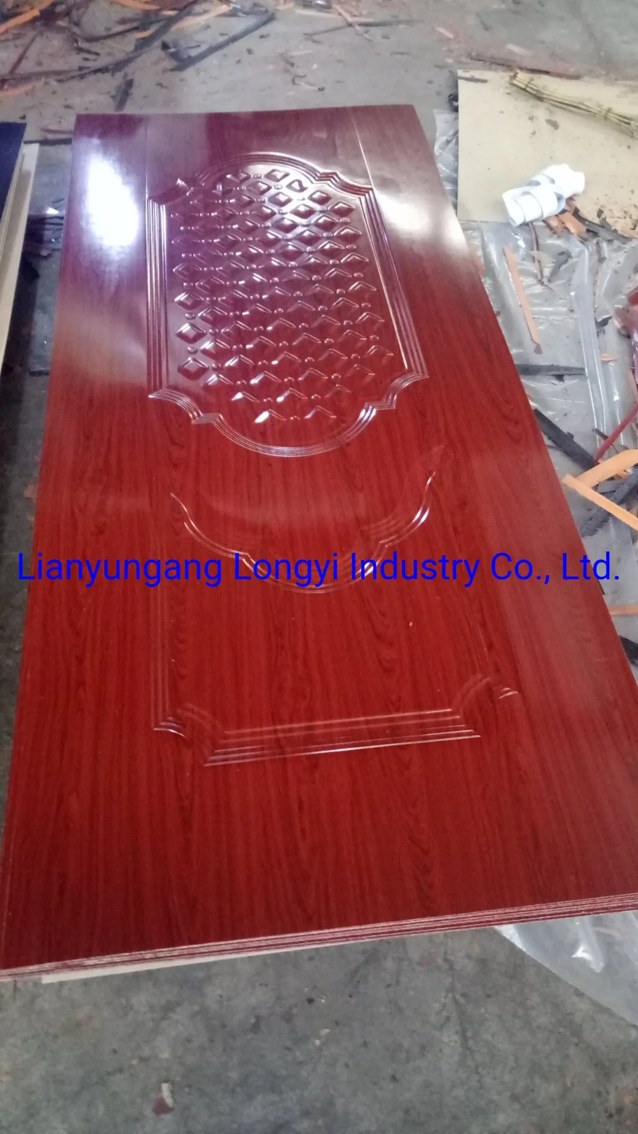 Melamine Door Skin Burma Teak Face 3.0X1030X2150mm Door Panel Wood Door